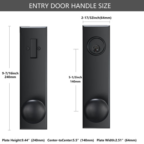 FLIRABBIT adjustable latch for 2-3/8 or 2-3/4 backsets.