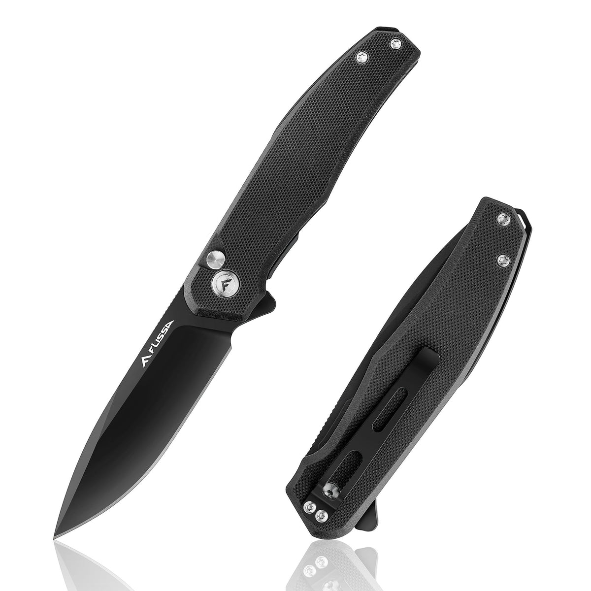 FLISSA folding pocket knife with D2 blade, ready for rugged outdoor use