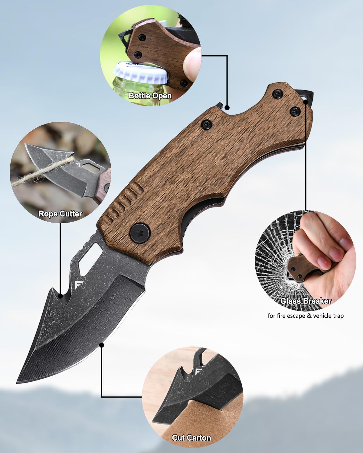 FLISSA knife with belt clip stays within reach in daily carry