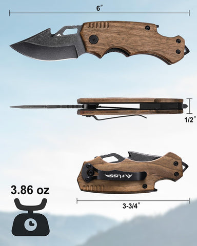 FLISSA wooden-handle knife offers comfortable grip and balanced feel