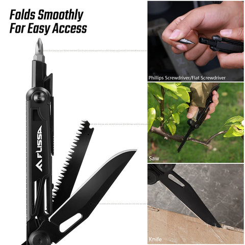 FLISSA bottle opener and wire stripper for on-the-go repairs.