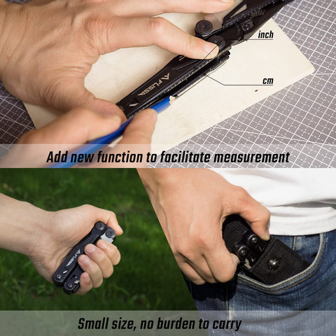 FLISSA multitool in field setup supports camping or hiking repairs.