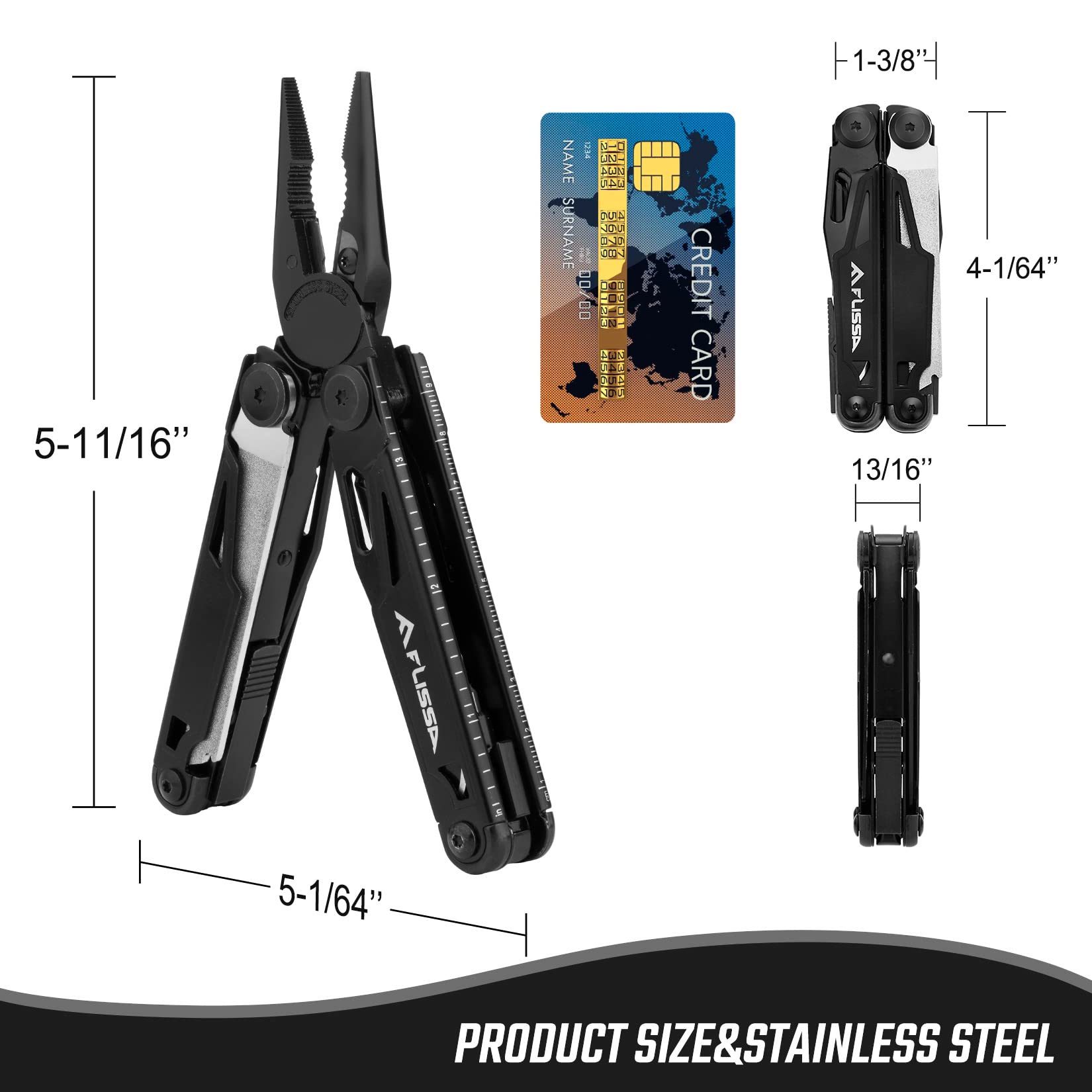 FLISSA long-nose pliers ready for precise gripping on outdoor projects.