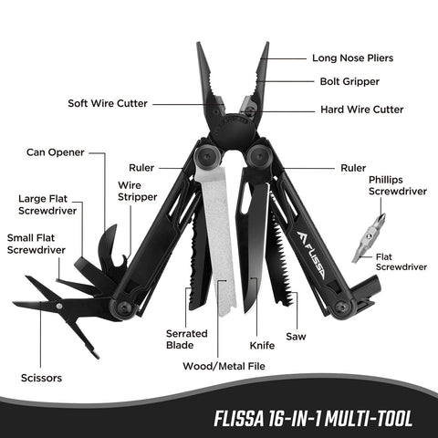 FLISSA self-locking safety system keeps tools secure during use.