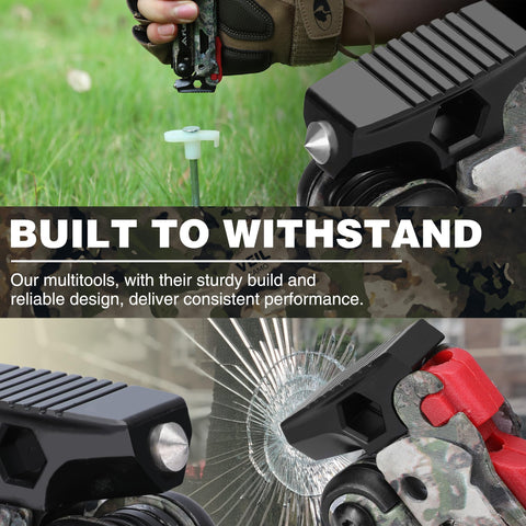 Flissa multitool serrated knife for precision slicing on hikes and picnics.