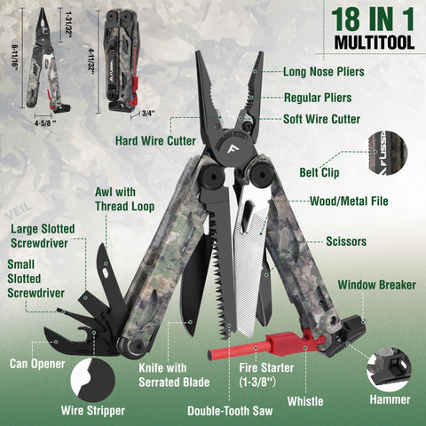Flissa multitool window breaker for quick, safe escapes when needed.