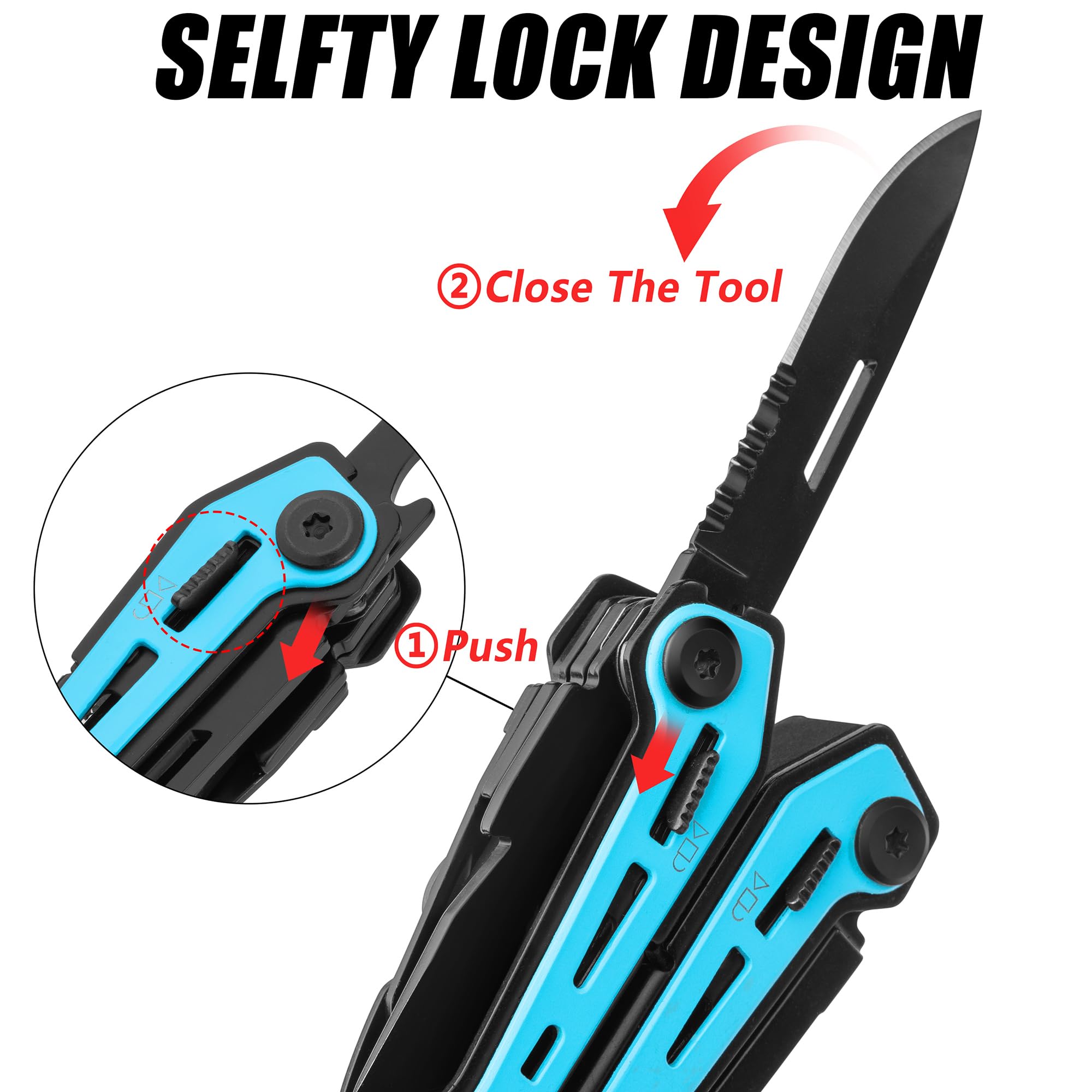 FLISSA serrated knife provides versatile cutting options on outdoor tasks