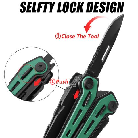 FLISSA wire cutters and screwdriver layout for quick fixes
