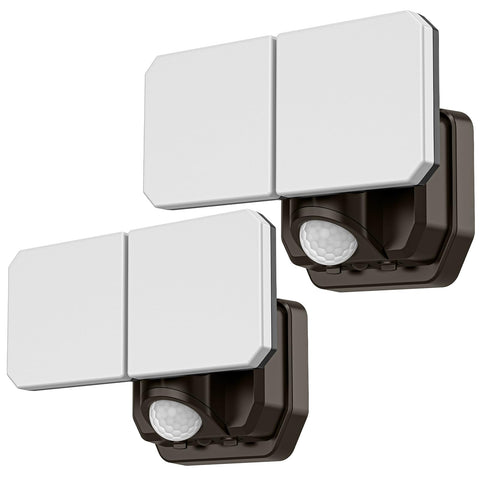 FLITI battery-powered motion light two-pack for easy wall mounting and bright security.