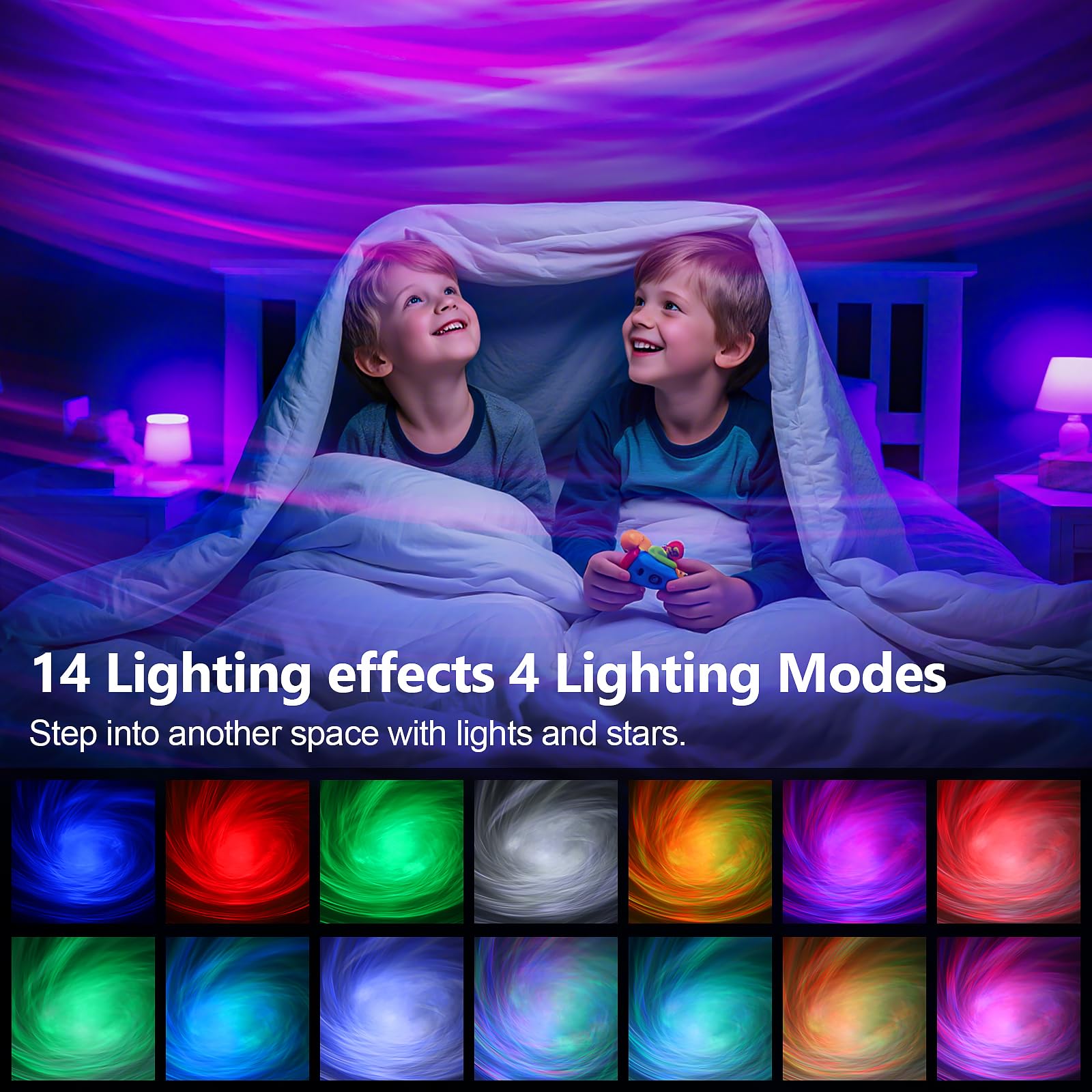 FLITI Star Projector Bluetooth music feature enhances evenings with synchronized lights.