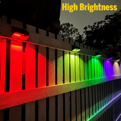 FLITI solar fence light switches automatically at dusk for hands-free illumination.
