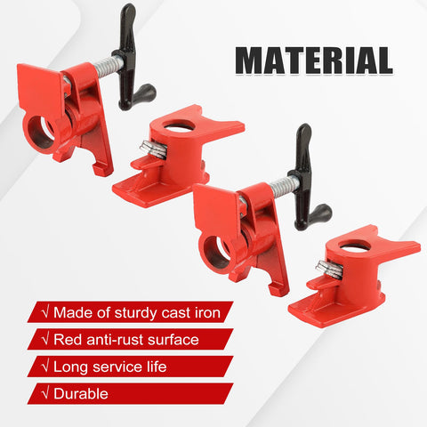 FLKQC cast iron construction delivers durable, heavy-duty clamping