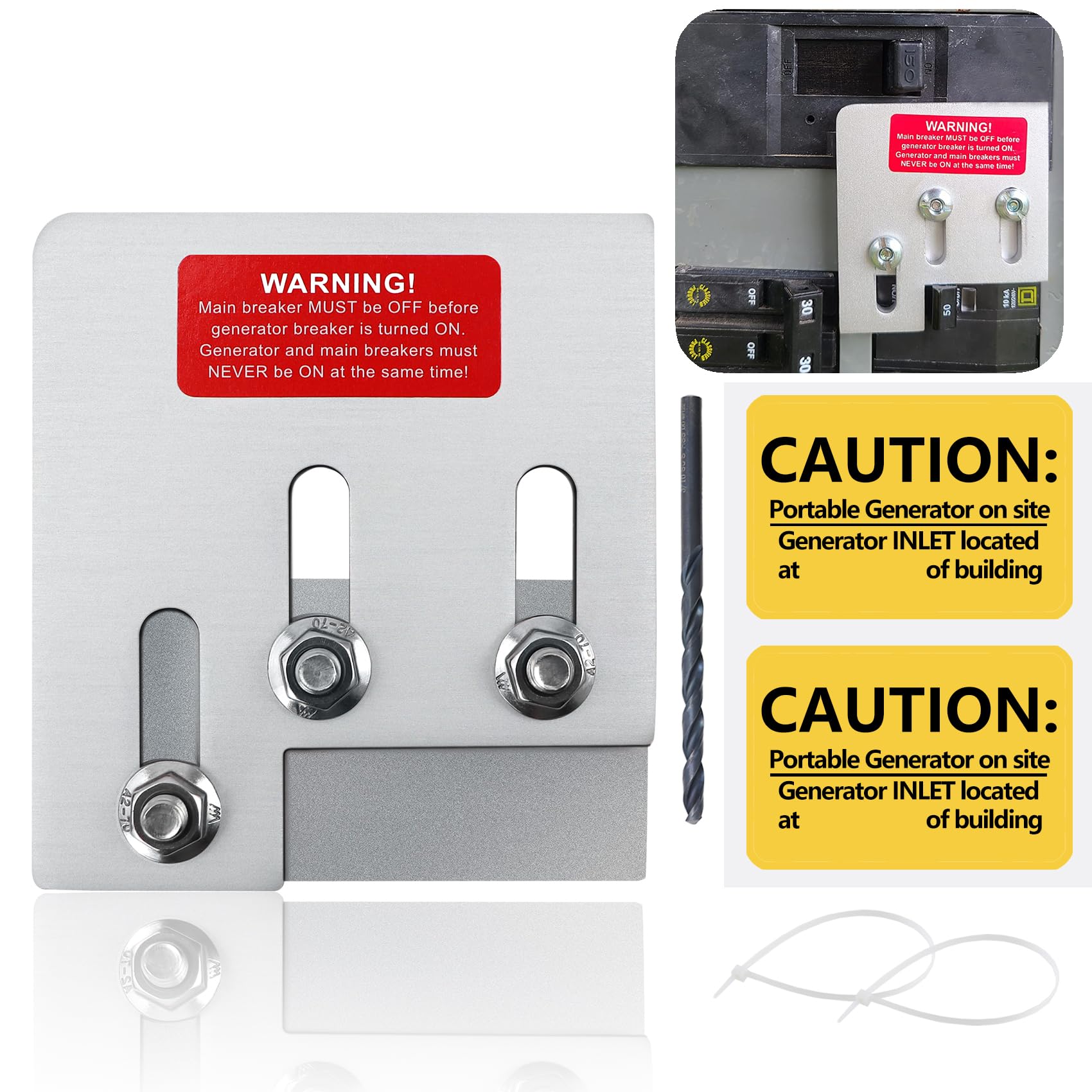 Flngr SD200A interlock plate for safe main-generator separation