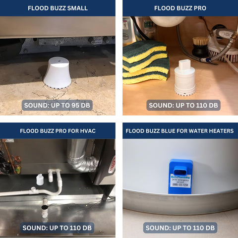 Flood Buzz RV leak spot placement guards travel rigs.