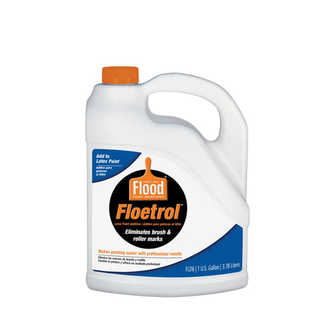 Flood Floetrol additive coverage-improvement shows better coverage without color or sheen change