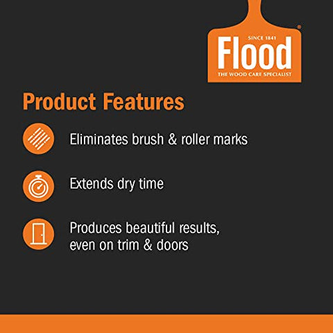 Flood Floetrol bottle pour action highlights controlled flow for precise mixing