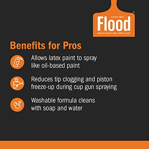 Flood Floetrol brush-stroke smoothing reduces visible strokes in latex paint