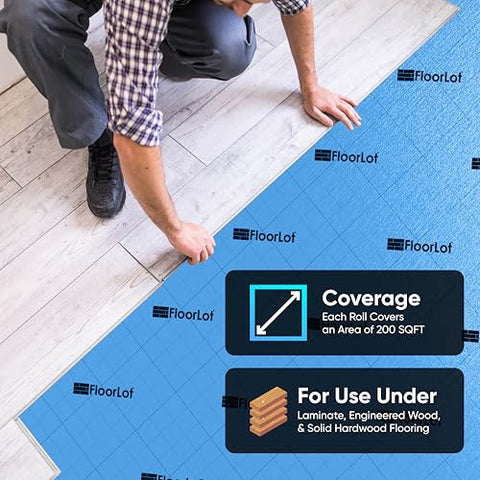 Floorlot BlueStep easy-installation with included tape for seamless seams.
