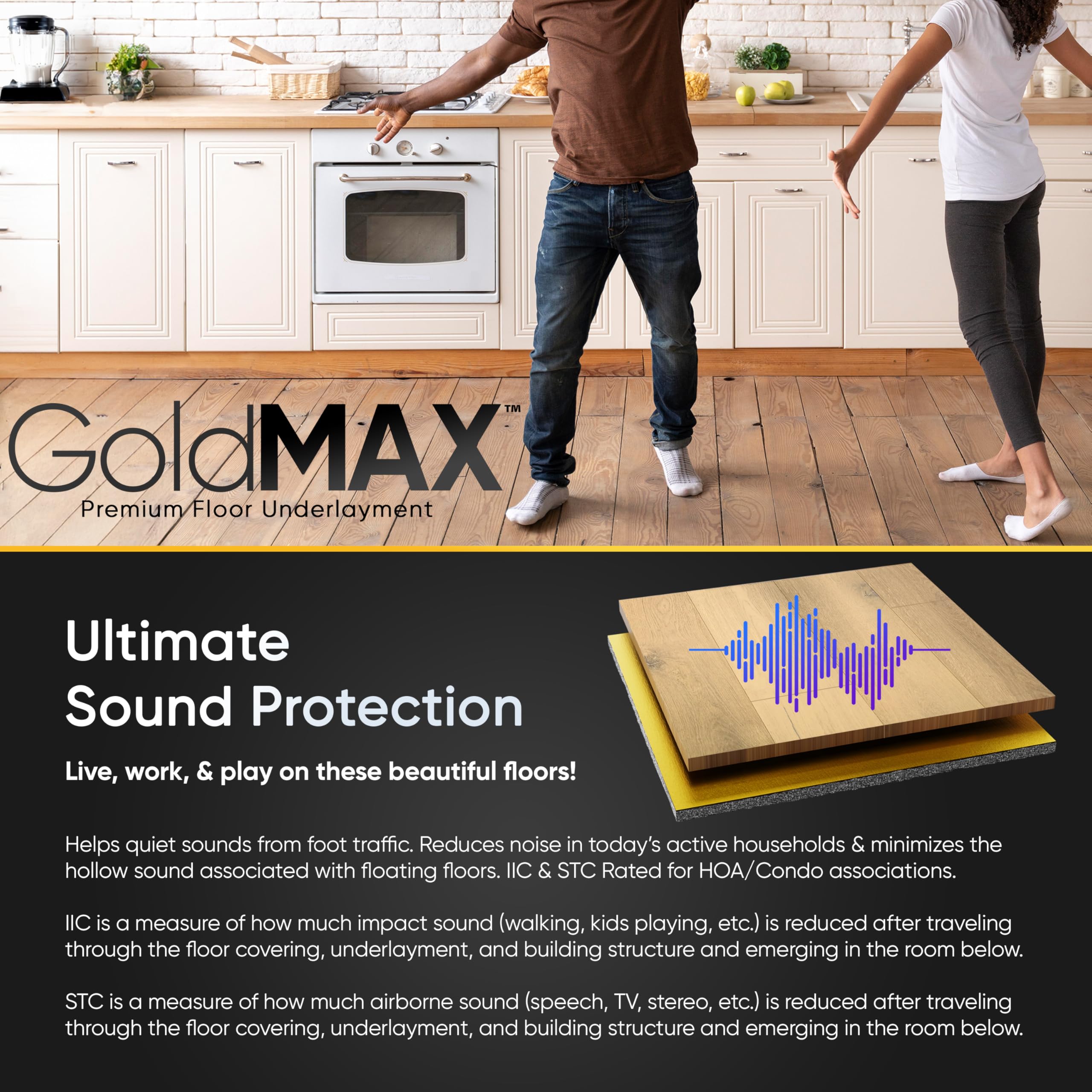 Floorlot GoldMax in a hallway, offering smooth, even finish.
