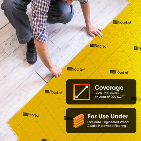 Floorlot GoldMax in a living room setup demonstrates improved acoustics.