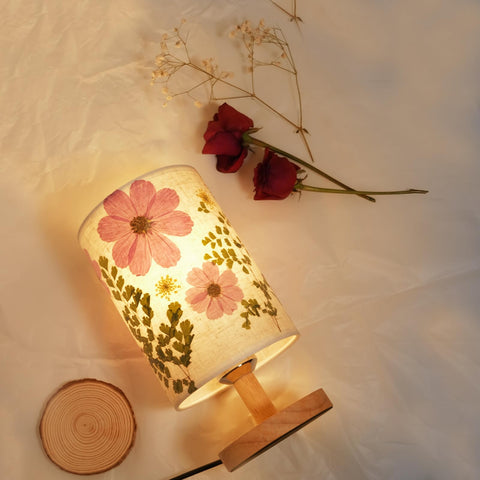Floresita gift-ready lamp enhances bedrooms or living spaces as a thoughtful present.