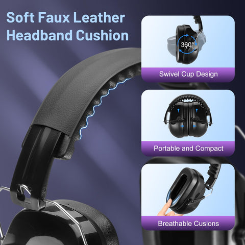 Floriogra 2-pack mowing headphones offering noise reduction during outdoor chores