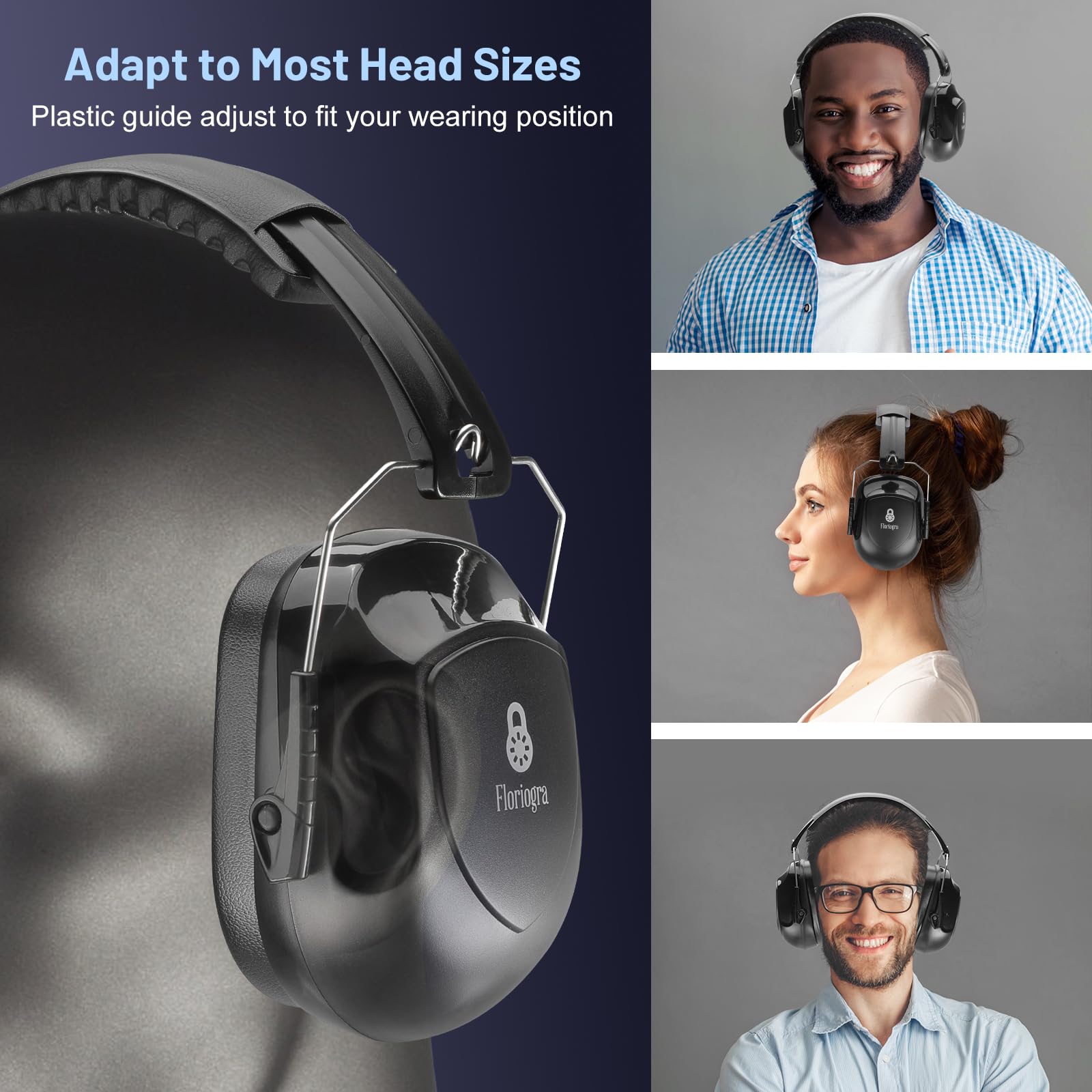 High-density padding boosts comfort during long wear.