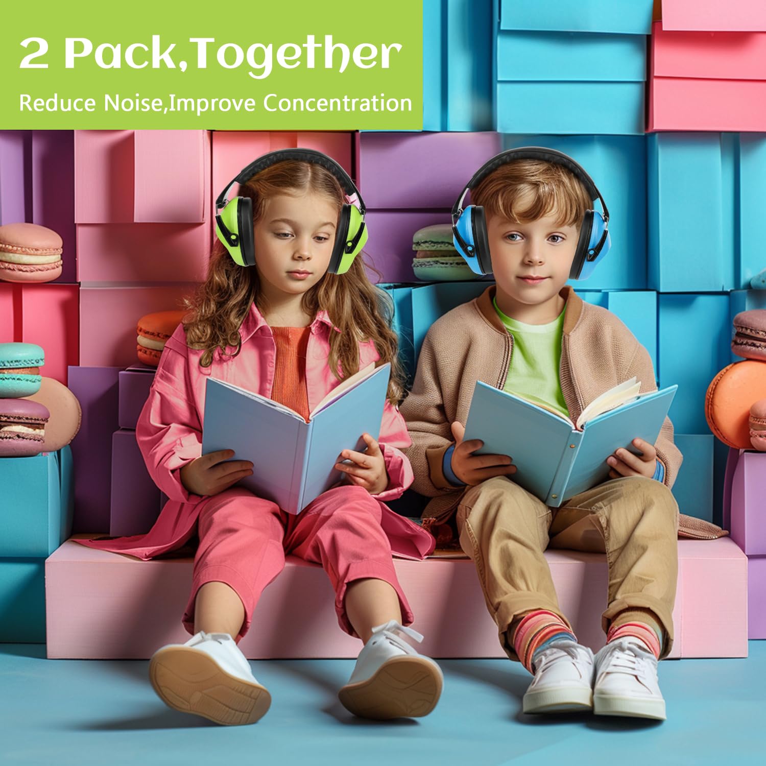 Floriogra kid ear protection with comfortable cushions for long wear during activities.