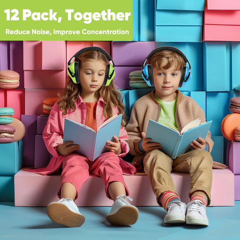 Floriogra kids earmuffs close-up cups, demonstrating snug noise protection