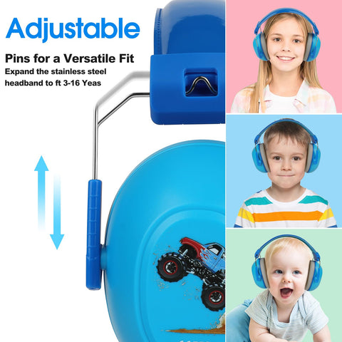 Floriogra kids headphones with soft ear pads for comfort.