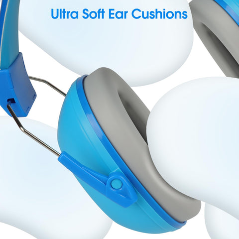 Floriogra kids headphones in travel case, ready for trips.
