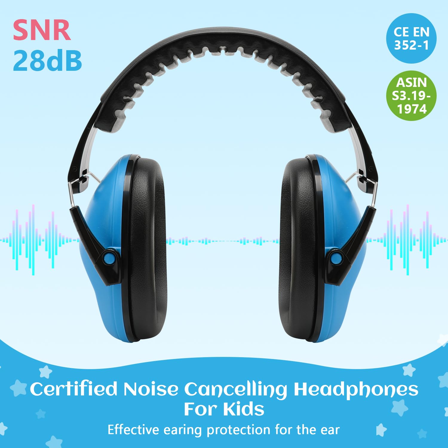 Floriogra earmuffs featuring soft ear pads and adjustable headband for a secure fit