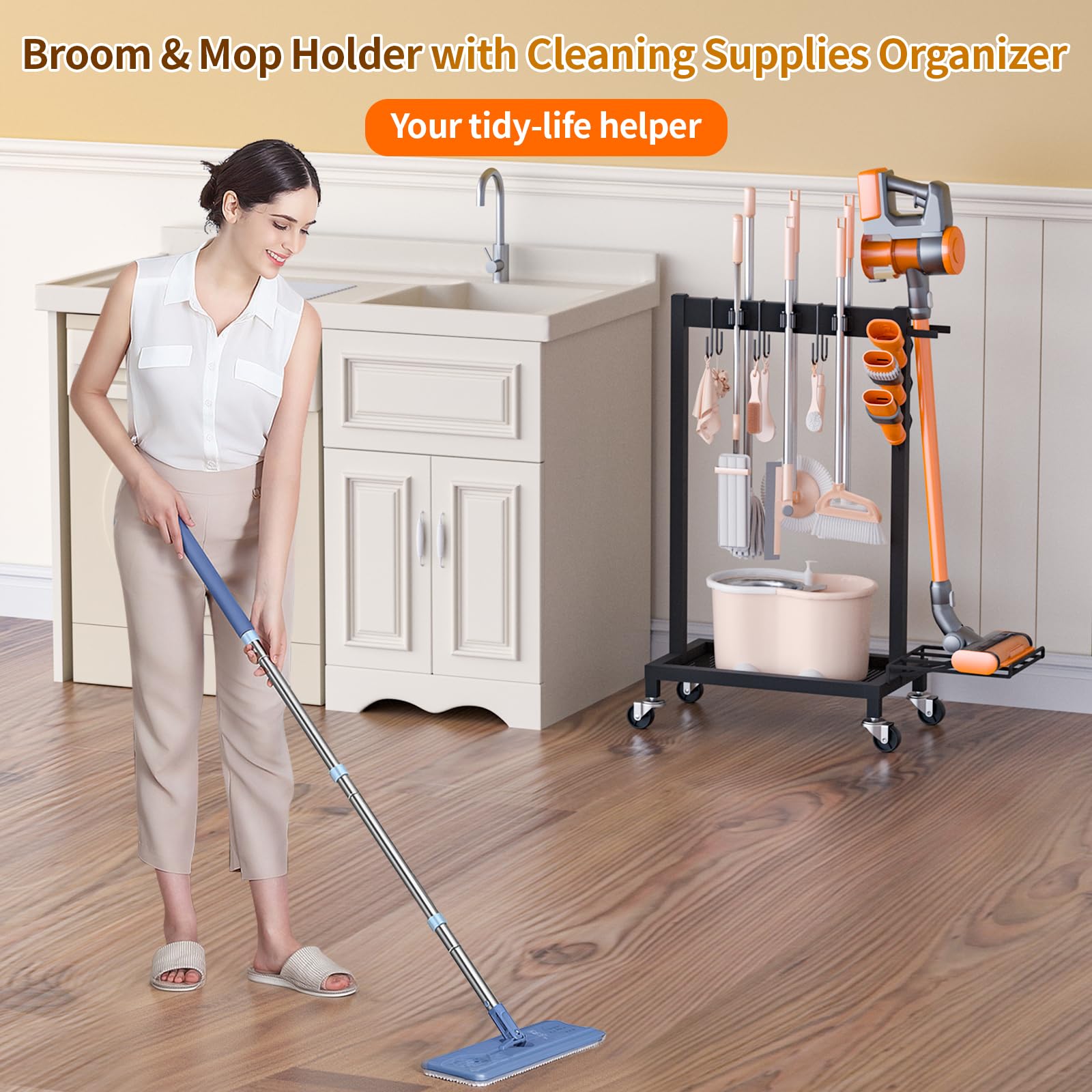 FLOUREE compact design fits tight spaces like laundry corners and garages