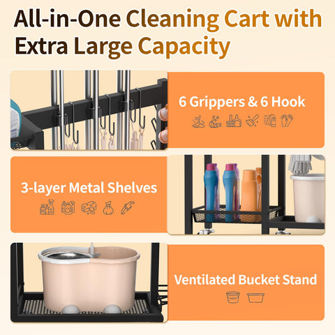 FLOUREE 3-double-hooks provide versatile hanging for tools and organizers.