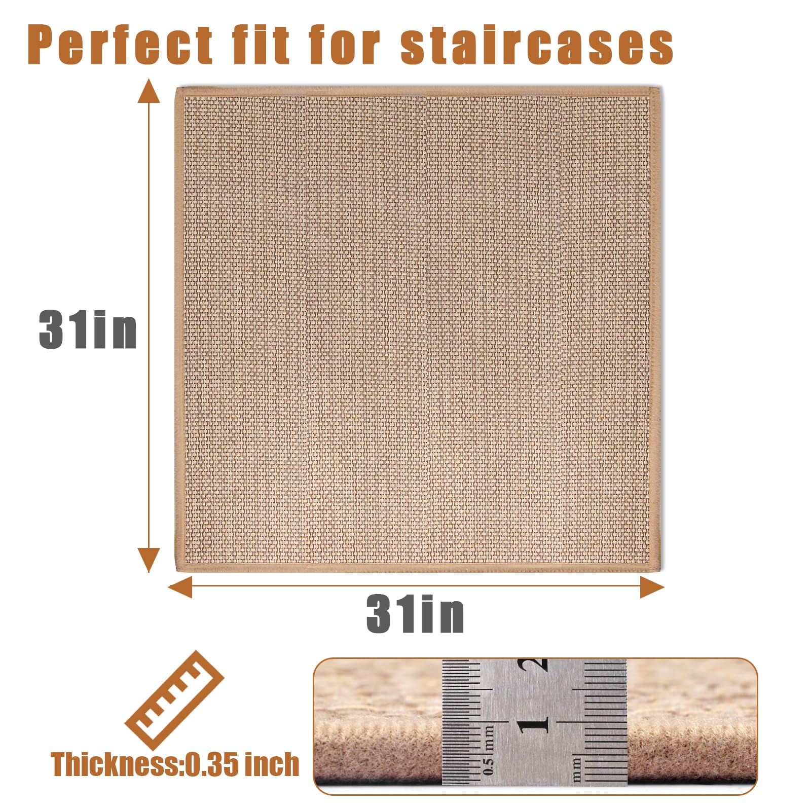 FlowaFoli machine-washable stair tread keeps stairs fresh and clean