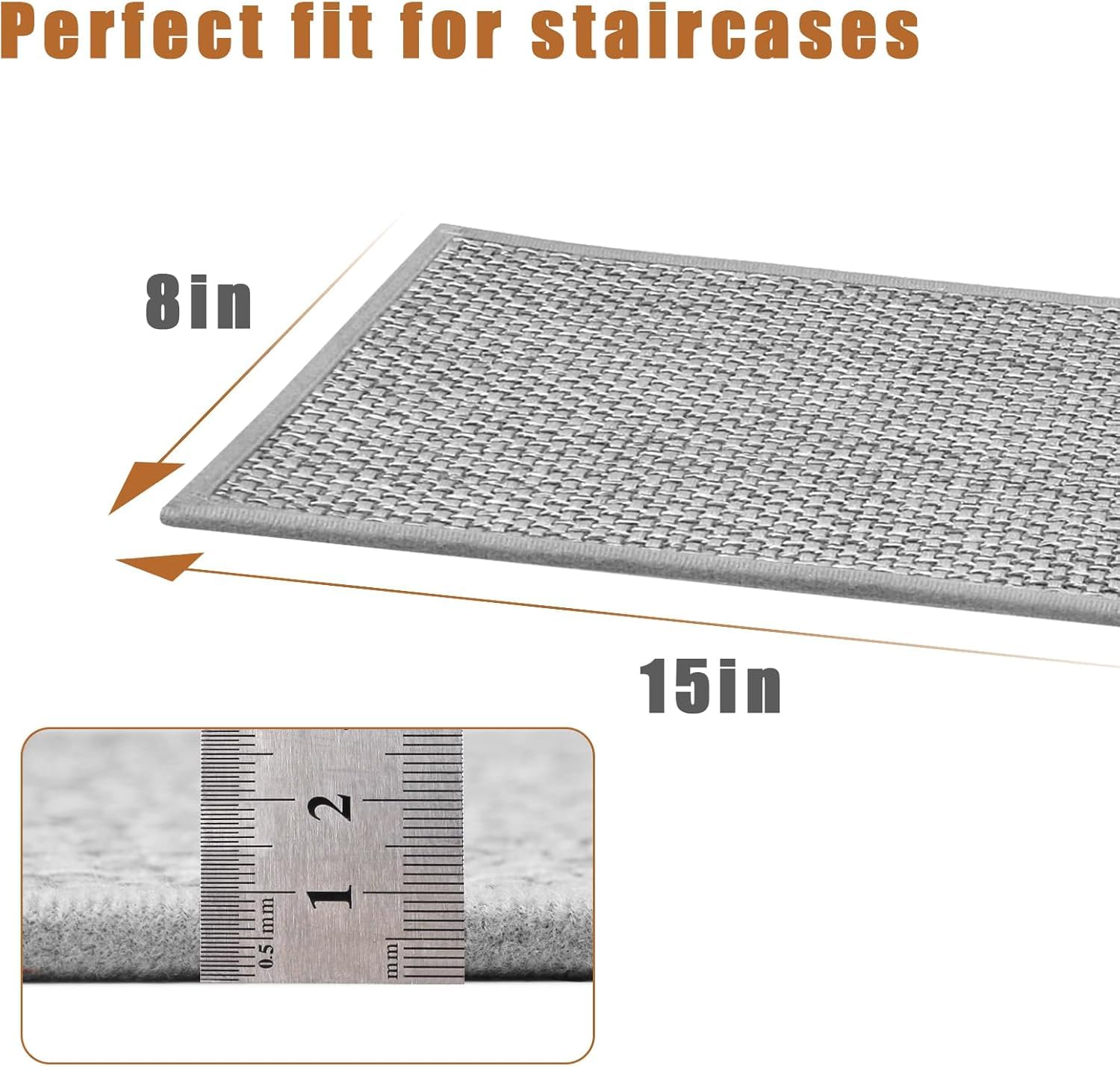 FlowaFoli stair treads reduce footstep noise and provide cushioned support.