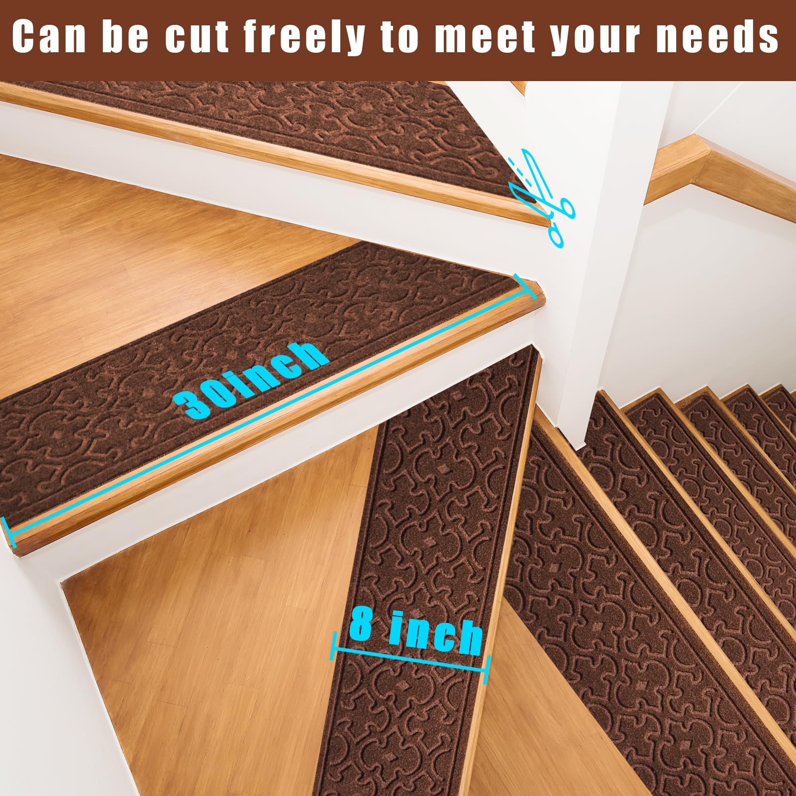 FlowaFoli pet-friendly stair treads protect stairs and pets alike
