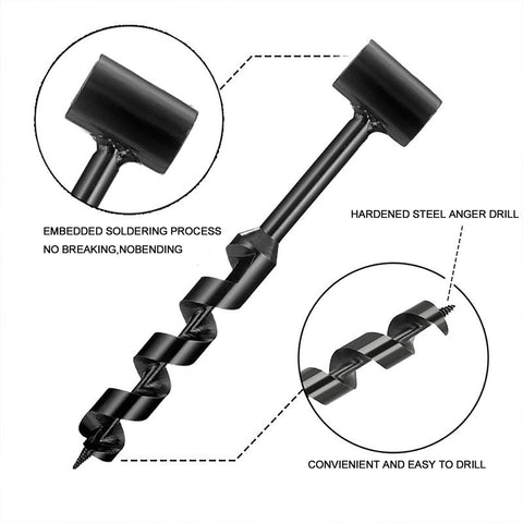 FLOWERTEEN bushcraft hand auger wrench designed for rugged field use and portability.