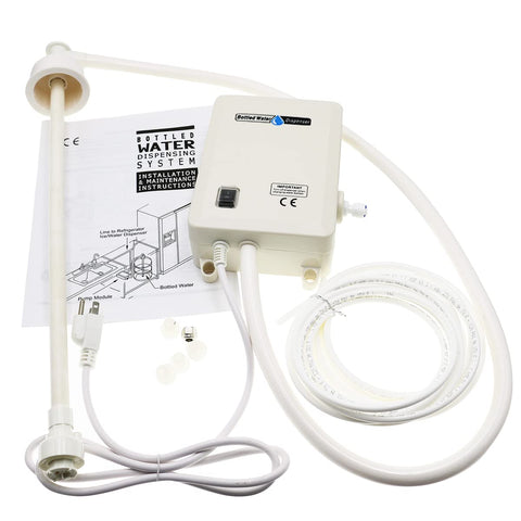 FlowFluid 5-gallon bottle adapter demonstrates easy setup for convenient dispensing.