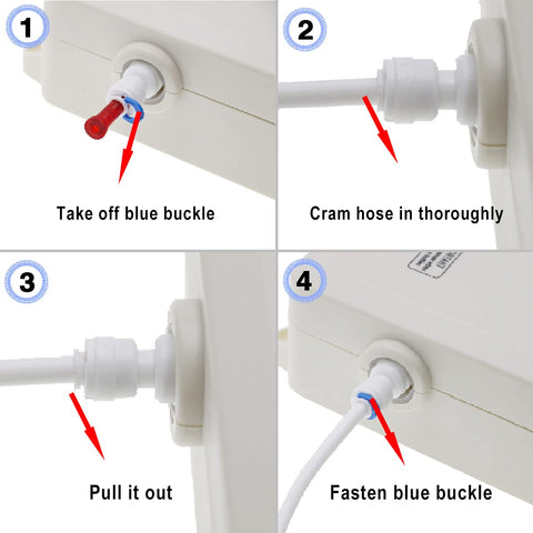 FlowFluid electric pump 25W in action powering quick water flow.