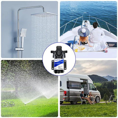 FlowFluid home-use setup for RV, garden, and cleaning tasks.