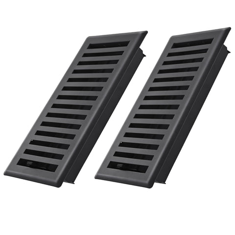 Flowild 2-pack floor register with 4x10 edge-folding design for secure fit and easy replacement