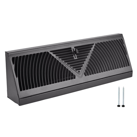 Flowild baseboard register 15in front view fits 15-inch openings for flexible room layouts