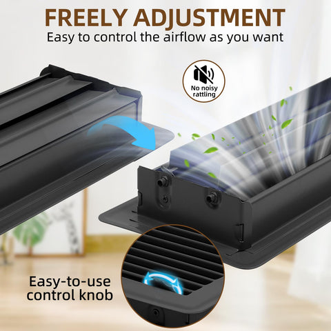 Flowild opposed blade damper enables precise, quiet airflow control.