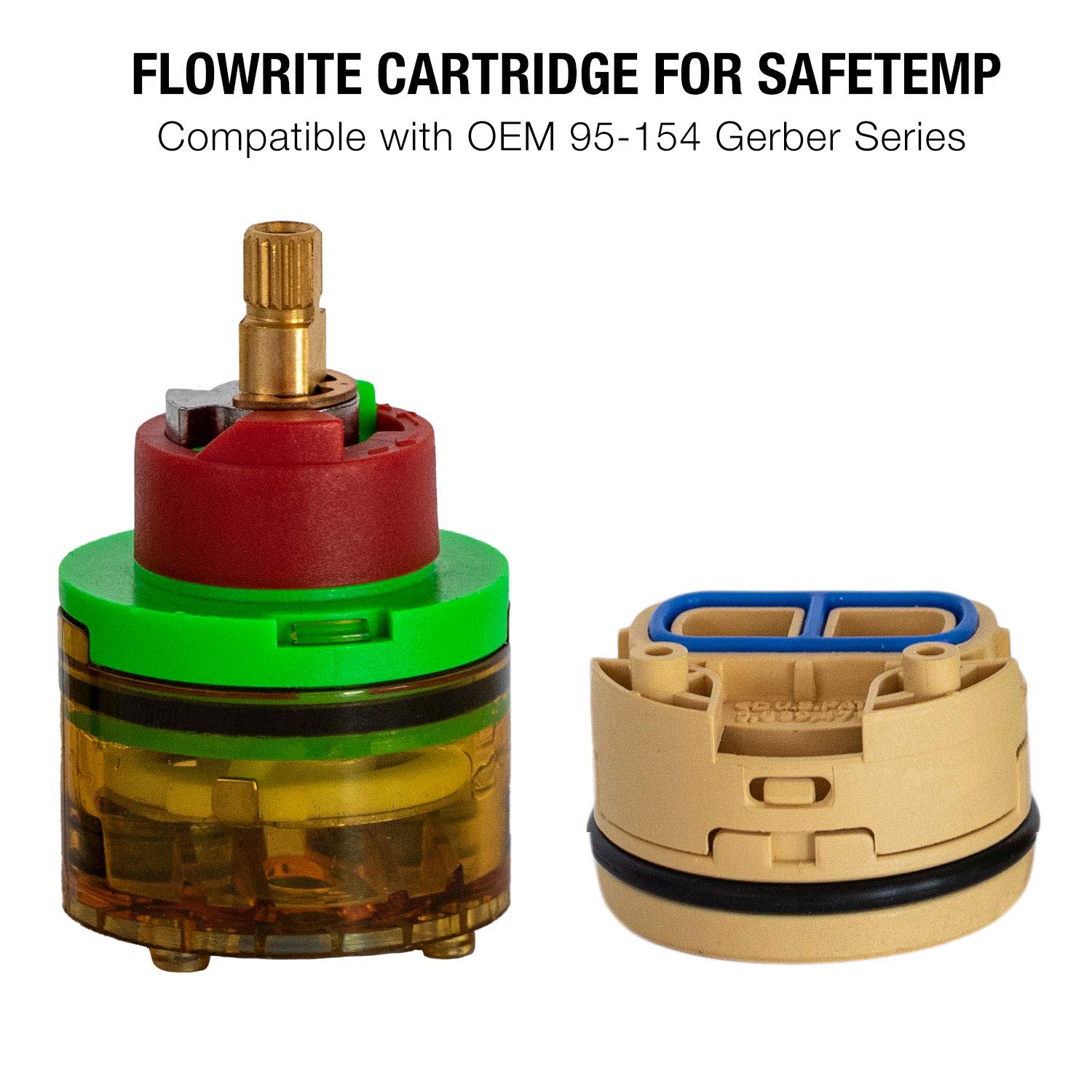 FlowRite single-handle-operation enables convenient temperature and flow control.