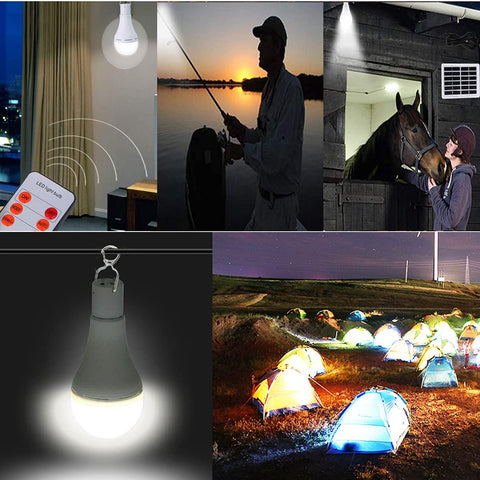 FLRONGSUN solar bulb light SOS mode signaling in emergencies