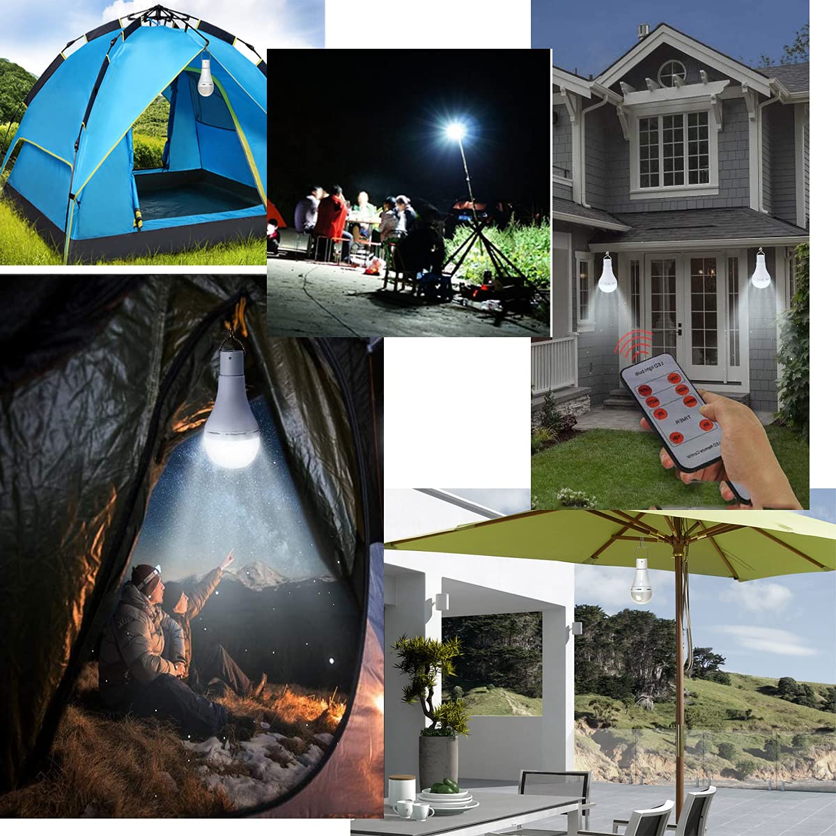FLRONGSUN solar bulb light indoor use not waterproof for protected environments