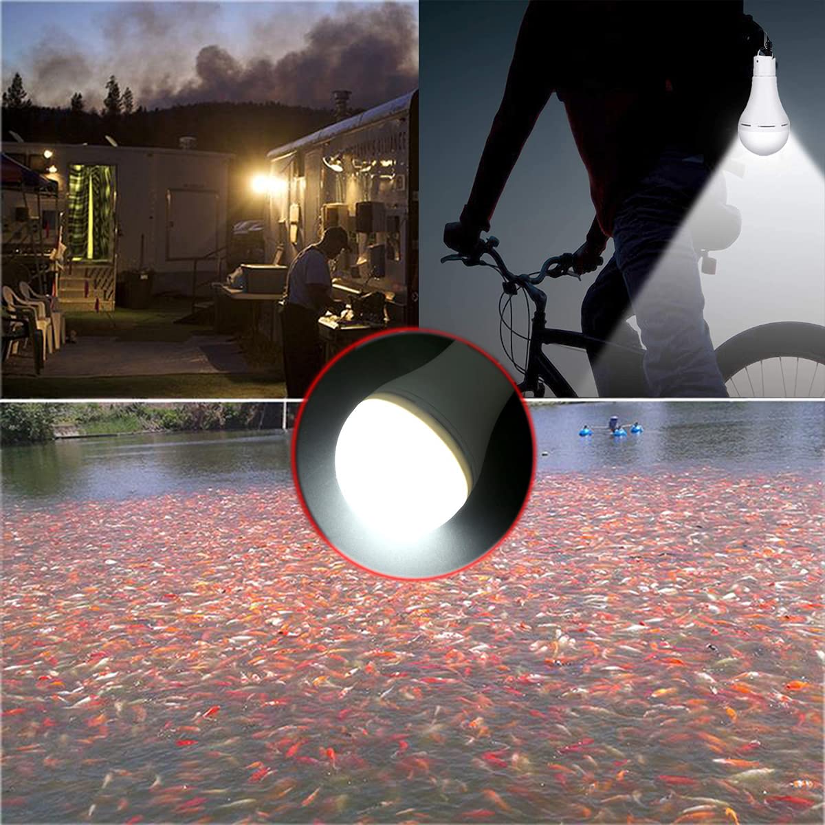 FLRONGSUN solar bulb light indoor shed illumination demonstration