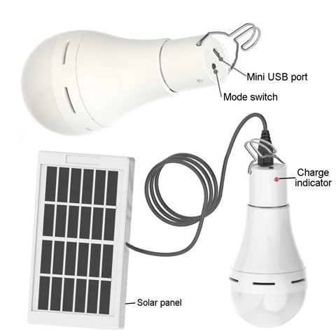 FLRONGSUN solar bulb light remote control enables distance lighting adjustment