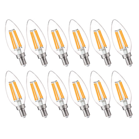 FLSNT 100W-equivalent LED candelabra bulb provides bright, energy-efficient lighting.
